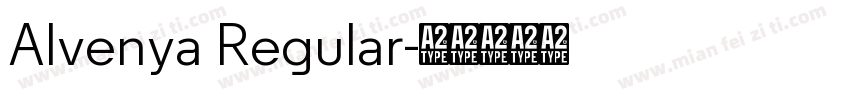 Alvenya Regular字体转换